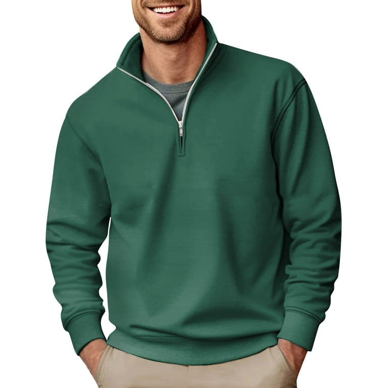 High Collar Solid Color Long Sleeve Sweatshirt High Collar Solid Color Long Sleeve Sweatshirt