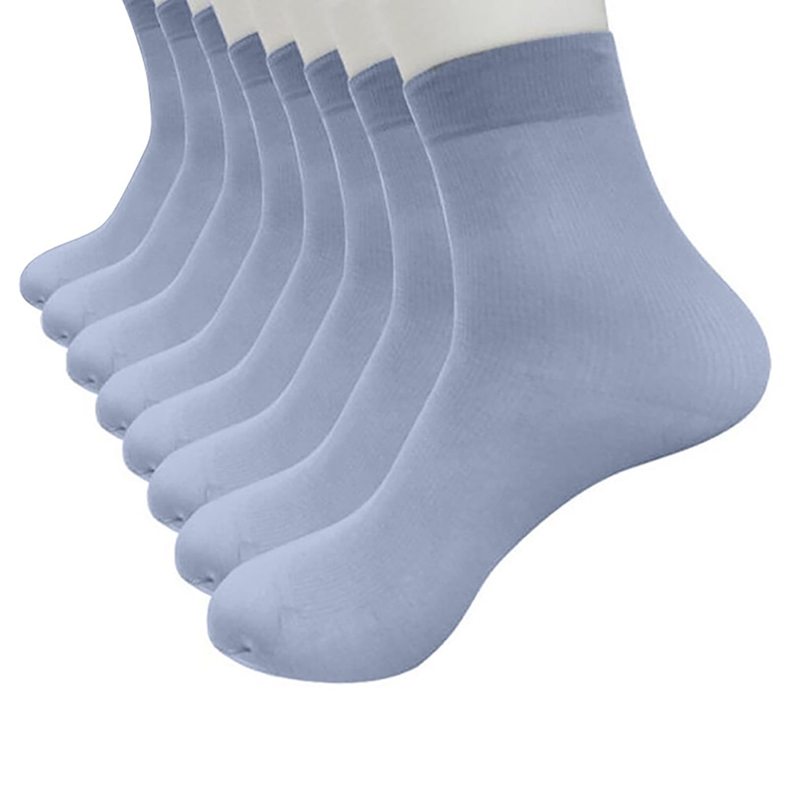 Qcmgmg Socks for Women No Show Crew Cushion Grip Athletic Socks Women ...