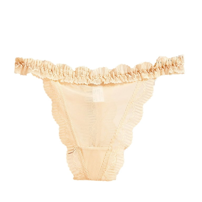 Qcmgmg Women's Panties Sexy Low Rise Thongs for Women No Show Lace