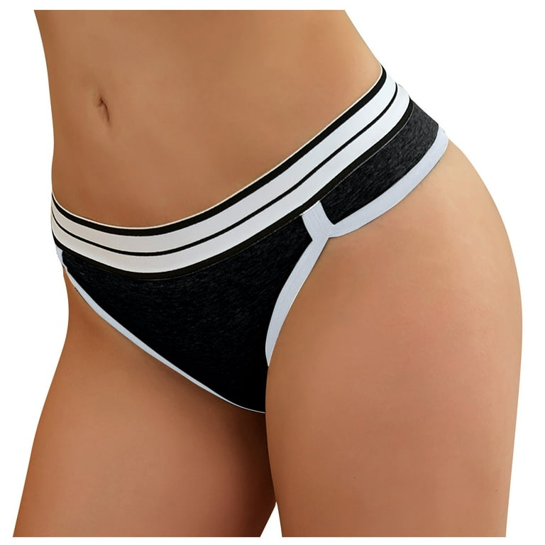 Qcmgmg Women's Underwear Half Back Coverage Low Rise Cheeky Bikini