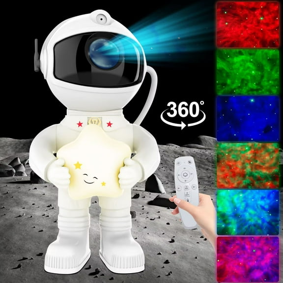 Qcwqmyl Astronaut Galaxy Projector Star Led Night Light for Bedroom  Ceiling Kids Space Light
