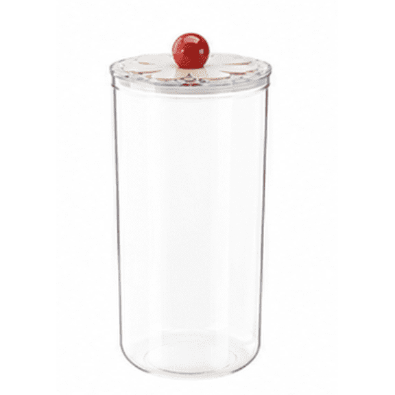 Qczoyp 67oz Airtight Food Storage Container, Clear PET Pantry Jar with Sealing Lid, Moisture-Proof Kitchen Canister for Cereal, Pasta, Snacks, Beans, Grains and Dry Food