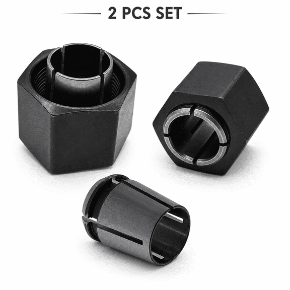 Qczoyp Axle Nut Removal Tool 2 Pcs, Heavy Duty Hex Spindle Nut Socket Set with Slotted Sleeve, Metal Hub Locknut Tool for Auto Repair, Wheel Bearing Service, Maintenance