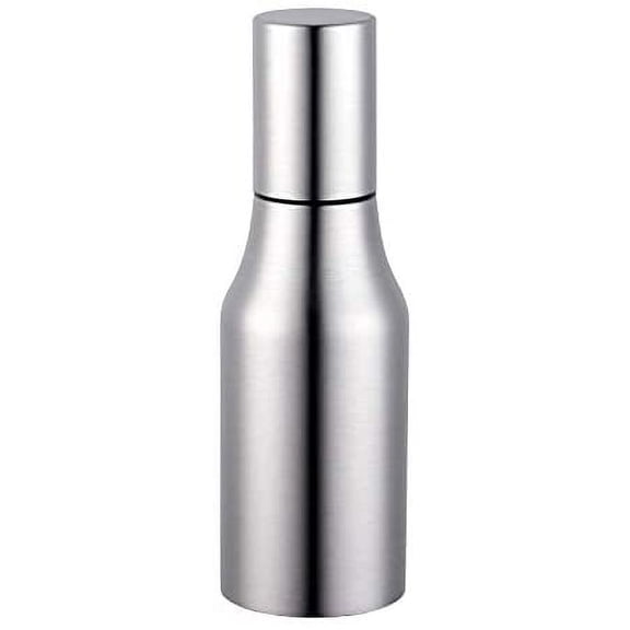 Qczoyp Brushed Stainless Steel Oil Dispenser Bottle 500ml, Leakproof Drip-Free Spout & Dustproof Lid, Multipurpose Olive Oil Cruet for Kitchen Cooking & BBQ Barbecue (Sliver)