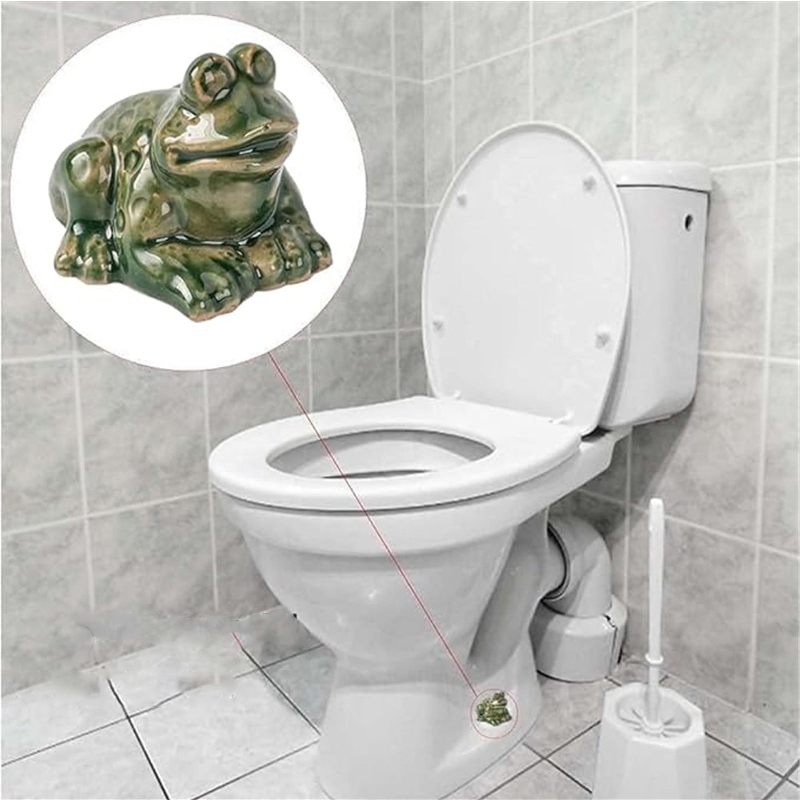 Qdahuk Ceramic Toilet Covers Toilet Caps Ceramic Decorative Toilet 