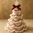 thumbnail image 1 of Qdahuk Christmas DIY Football Crochet Tree Kit Sports Themed Holiday Ornament Craft Kit,Beginner Friendly Includes Yarn Hook Instructions Handmade,for Football Fans for Tree Mantel Shelf Office Party, 1 of 2