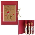thumbnail image 1 of Qdahuk Christmas Gift Card Book 5 Slot Money Envelope Holder Snowman Card Organizer Booklet Christmas Decorations Gift Box Party Favors Family Holiday Gift Exchange Christmas Decor Supplies, 1 of 1