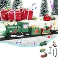 thumbnail image 1 of Qdahuk Christmas Train Set Mini Electric Musical Locomotive with Lights Santa Claus Snowman Carriages Automatic Track Toy Holiday Party Children Gift Xmas Decoration for Tree Indoor Home, 1 of 6