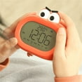 Qdahuk LED Digital Desk Clock Big Mouth Alarm Clock,Big Mouth Alarm