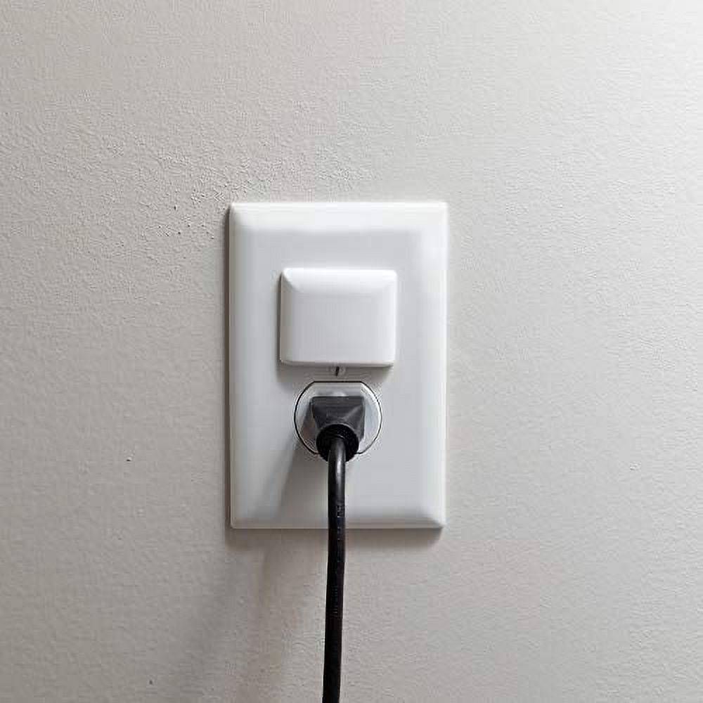 Qdos StayPut Single Outlet Plug Cover Secure Fit and Beveled Edges