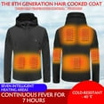 thumbnail image 1 of Qeaghou Camo Heated Jackets for Men 2024 Winter Warm Hooded Heated Hoodies Outdoor Water Resistant Windproof Hunting Jacket Fall Savings, 1 of 7