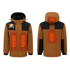 Qeaghou Heated Coats for Women Outdoor Rechargeable Multiple Heating Zones Ski Jacket Softshell Windproof Waterproof Heated Jackets Deal Of The Day Prime Today
