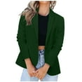 thumbnail image 1 of Qeaghou Sales Casual Blazers for Women 2024 Long Sleeve Work Bussiness Jackets Button Open Front Solid Lightweight Suit Blazer, 1 of 7