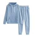 thumbnail image 1 of Qeaghou Womens Sweatsuits 2 Piece Set Lounge Hoodie Sweatshirt Jogger Sweatpants Y2k Tracksuit Sweatsuit Set Fall Clothes Savings, 1 of 4