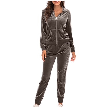 Zaclotre Girls 2 Piece Outfits Sweatsuit Zip Up Jamaica