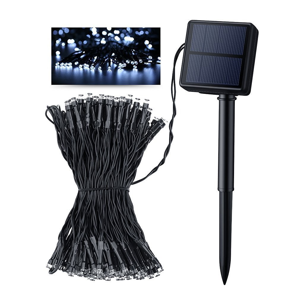 Qedertek Patio Solar String Lights 72ft 200 LED Landscape Decorative
