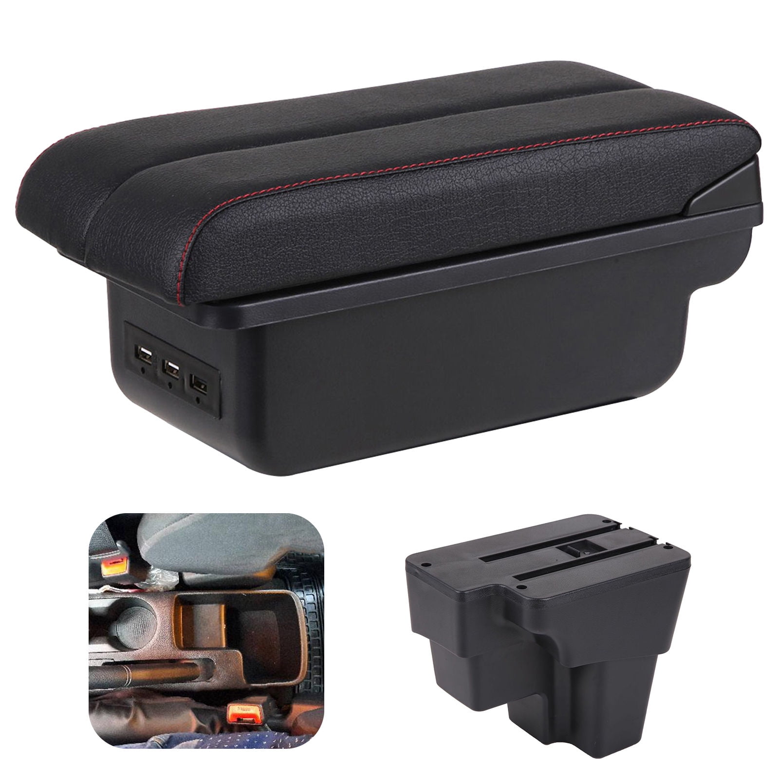 Qeeadeea Armrest Box For Kia Rio 2018-2023 Car Interior Center Consoles ...