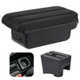 thumbnail image 1 of Qeeadeea Armrest Box For VW Polo Mk5 6R Vento 2012-2018 Car Interior Center Consoles Storage Box Arm Rest Organizer With USB Ports-Black Small 3 USB, 1 of 7