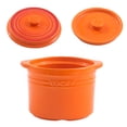 thumbnail image 1 of Qeeadeea Bouillon Cups, French Onion Soup Bowls With Handles, French Onion Soup Crocks Oven Safe, Microwave Soup Bowl With Lid, Soup Mug-orange-4.8x4.8x3.6inch, 15oz, 1 of 7