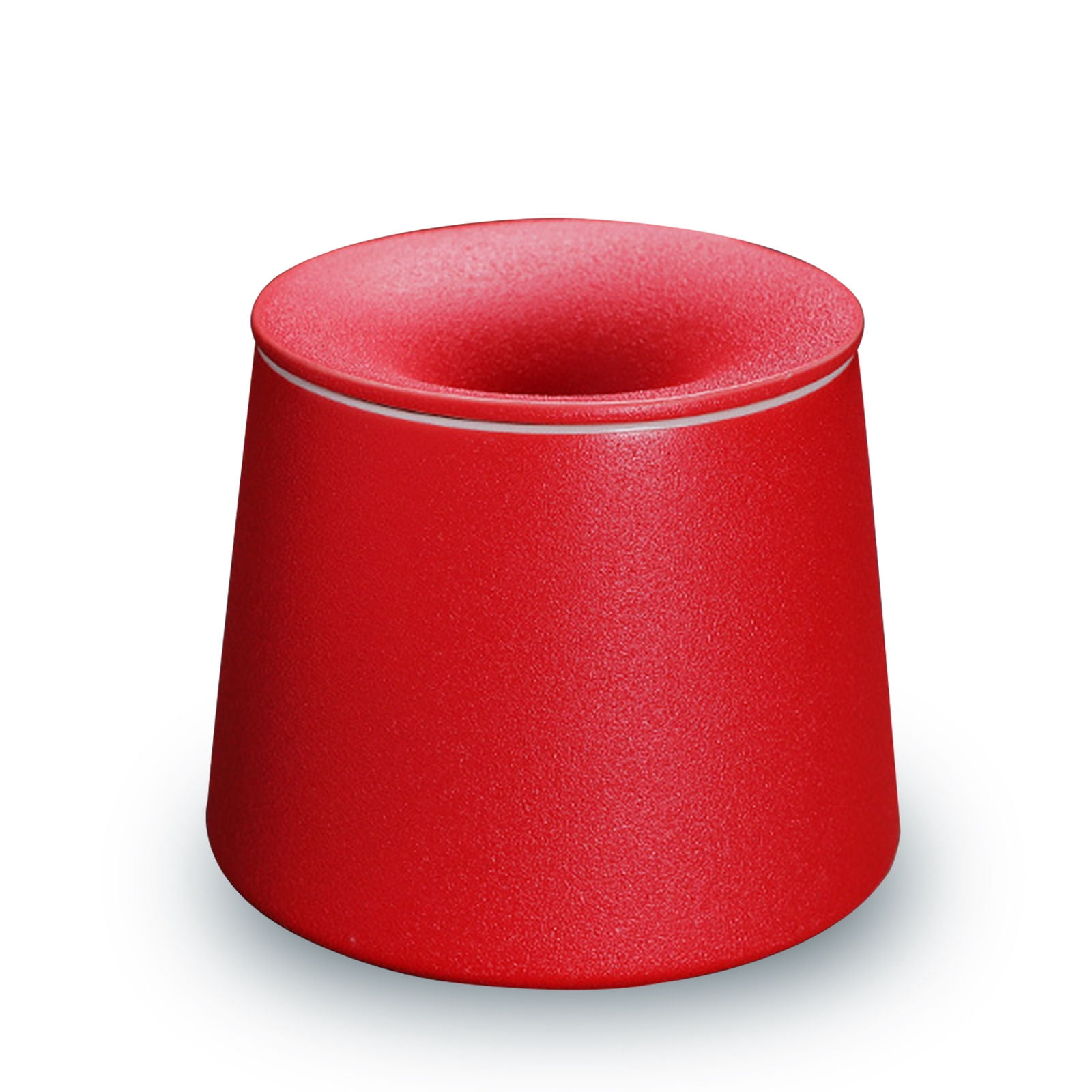 Small Round Ceramic Ashtray - Purple, 4x4x1.1 Inch, Glossy Finish With 3 Holder Slots