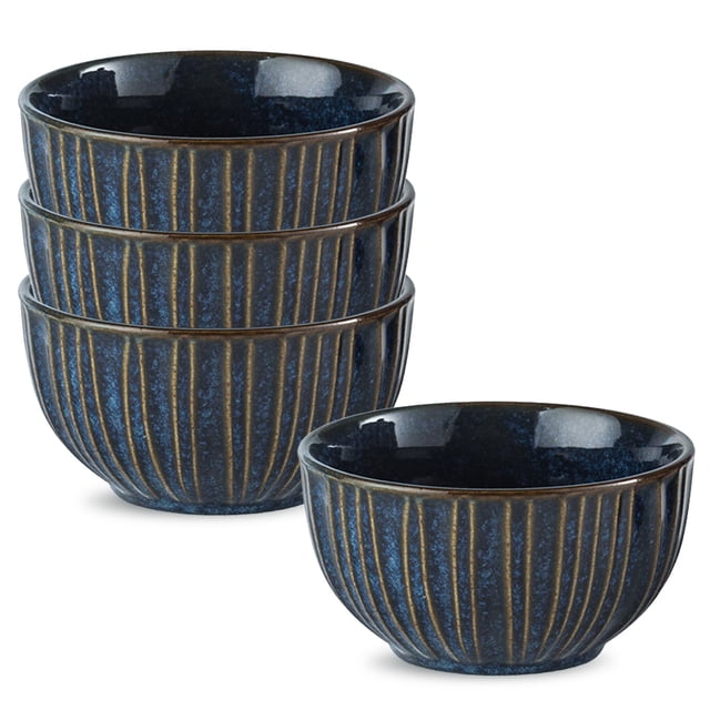 Qeeadeea Ceramic Cereal Bowls Set, Miso Soup Bowls, Porcelain Bowl