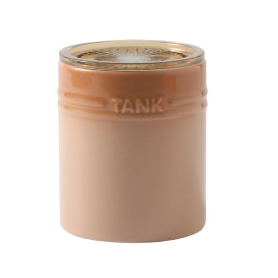 Qeeadeea/French Gradient Flour And Sugar Containers Ceramic, Sugar Bowl With Lid Airtight, Ceramic Coffee Canister, Kitchen Decoration Storage-Coffee color-400ml/14oz