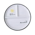 thumbnail image 1 of Qeeadeea/Hand-painted Patterns Portion Control Plate, Cute Ceramic Portion Control Plate For Weight Loss, Divided Plates 8inch-sun-3 compartment, 1 of 8