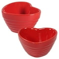 thumbnail image 1 of Qeeadeea Heart Shaped Ramekins 4 Oz Oven Safe, Creme Brulee Ramekins, Souffle Cups, Souffle Dishes For Oven-red-Set of 2, 1 of 7