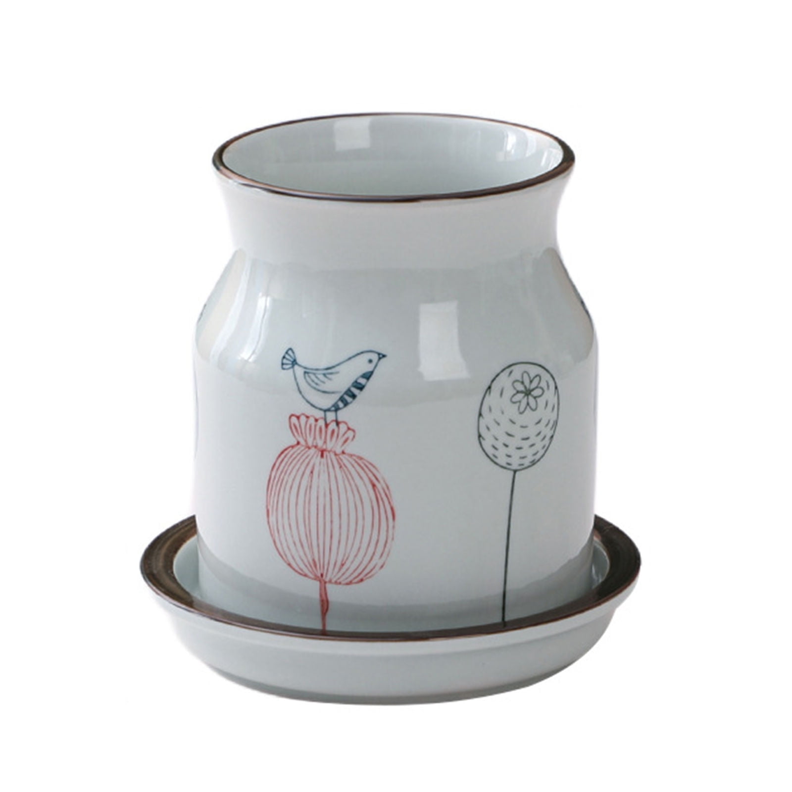 Qeeadeea/ Japanese Drain Rack, Blue And White Ceramic Cutlery Drainer ...