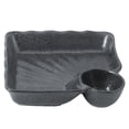 thumbnail image 1 of Qeeadeea Japaness Portion Control Plates, Divided Plates For Adults, Bariatric Plates For Portion Control, Reusable 2 Section Lunch Tray-C-7.5 Inch, 1 of 6