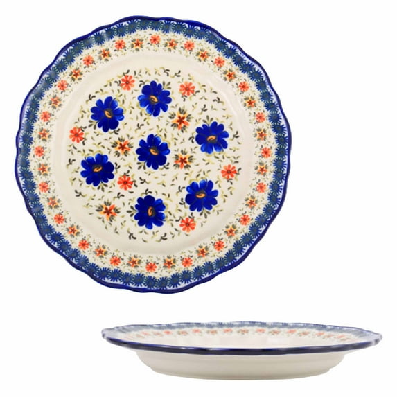 Qeeadeea Pasta Bowls Set, Salad Plate, 11" Ceramic Dinner Plates, Kitchen Plates, Entree Bowls-orchid-Set of 2, 11inch