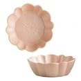 thumbnail image 1 of Qeeadeea Round Baking Dish Set Of 2, Colorful Ceramic Pie Pan, Round Ceramic Pie Plate Oven Safe-pink-15x15x4.5cm, 400ml, 1 of 7