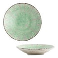 thumbnail image 1 of Qeeadeea Salad Bowls Large Serving Ceramic, Pasta Salad Serving Bowl Colorful, Deep Soup Plate Set Of 2-green-23cm, 700ml, 1 of 7