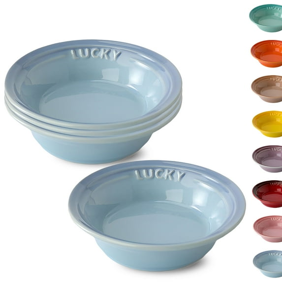 Soy Sauce Dish Set, Small Bowls For Side Dishes, Small Condiment Bowls, Dipping Bowls, Floral Pattern Dip Bowls For Dessert, Snack-blue-Set of 4