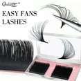 thumbnail image 1 of Qeelasee Easy Fan Lashes 0.05mm Automatic Flowering Bloom Eyelash Extension Two Length Soft Volume Lashes C Curl 9mm, 1 of 7