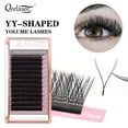 thumbnail image 1 of Qeelasee YY Eyelash Extension 0.07mm Mink Black Y Shape Lash Natural Volume Individual False Eyelash Supplies C Curl 7-13mm, 1 of 8