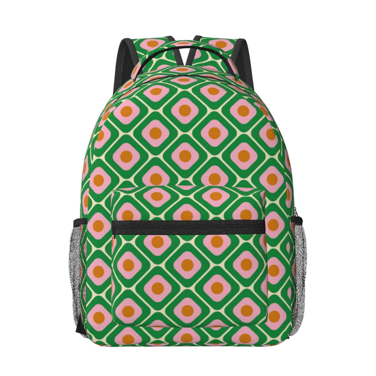 Qekee 60s and 70s Style Travel Backpack is a spacious, stylish computer ...