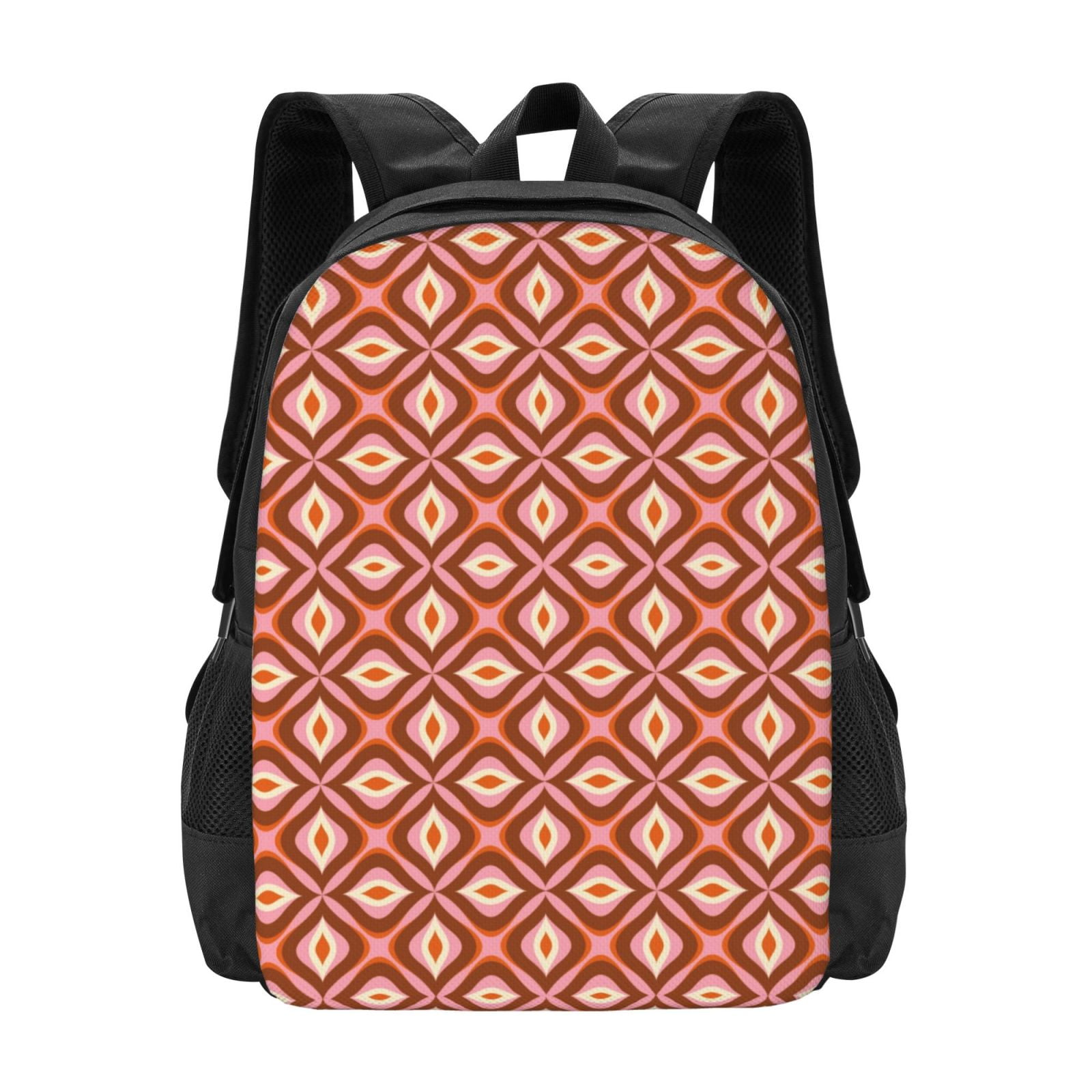 Qekee 70s Retro Style for Travel Laptop Backpack for womem and men ...