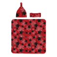 Qekee A  With A Spider 1 for Newborn Swaddle Set with Matching