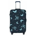 thumbnail image 1 of Qekee Beautiful Butterflies Elastic Luggage Cover, Double-sided Print, Invisible Zipper, for Travel, Business, Daily - Large, 1 of 9