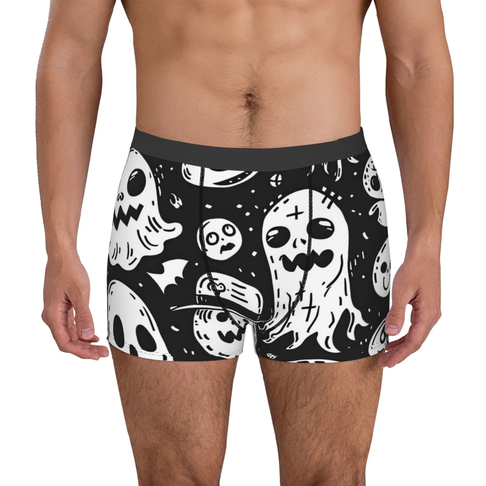 Latex Spooky Halloween Ghost Pants Briefs main image 1