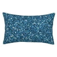 Qekee Blue Glitter for Pillow Cases, Pillowcases for Sleepers, Soft