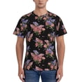 thumbnail image 1 of Qekee Bouquet Classic Fit T-Shirt Men's Shirt Men's Tight Short Sleeves for Exercise, Running, Mountaineering - Bouquet, 1 of 9