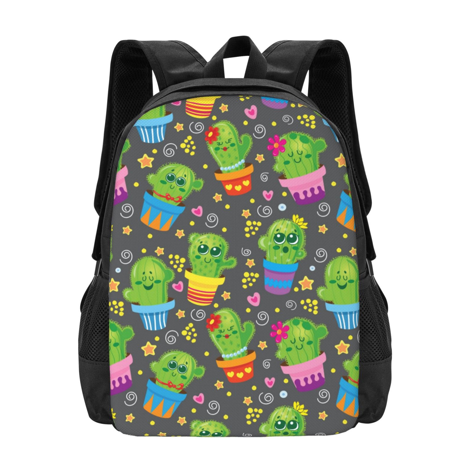 Cactus Rucksack Qekee Cactus In Pots for Travel Laptop Backpack for womem and men ...