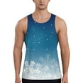 thumbnail image 1 of Qekee Christmas Snowflakes Print Men's Workout Tank Tops,Sleeveless Muscle Gym Shirt Quick Dry, Men's Gym Training Athletic Workout Shirts -X-Large, 1 of 7