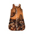 Qekee Coffee Beans Print Baby Infant Wearable Blanket, Cotton Unisex