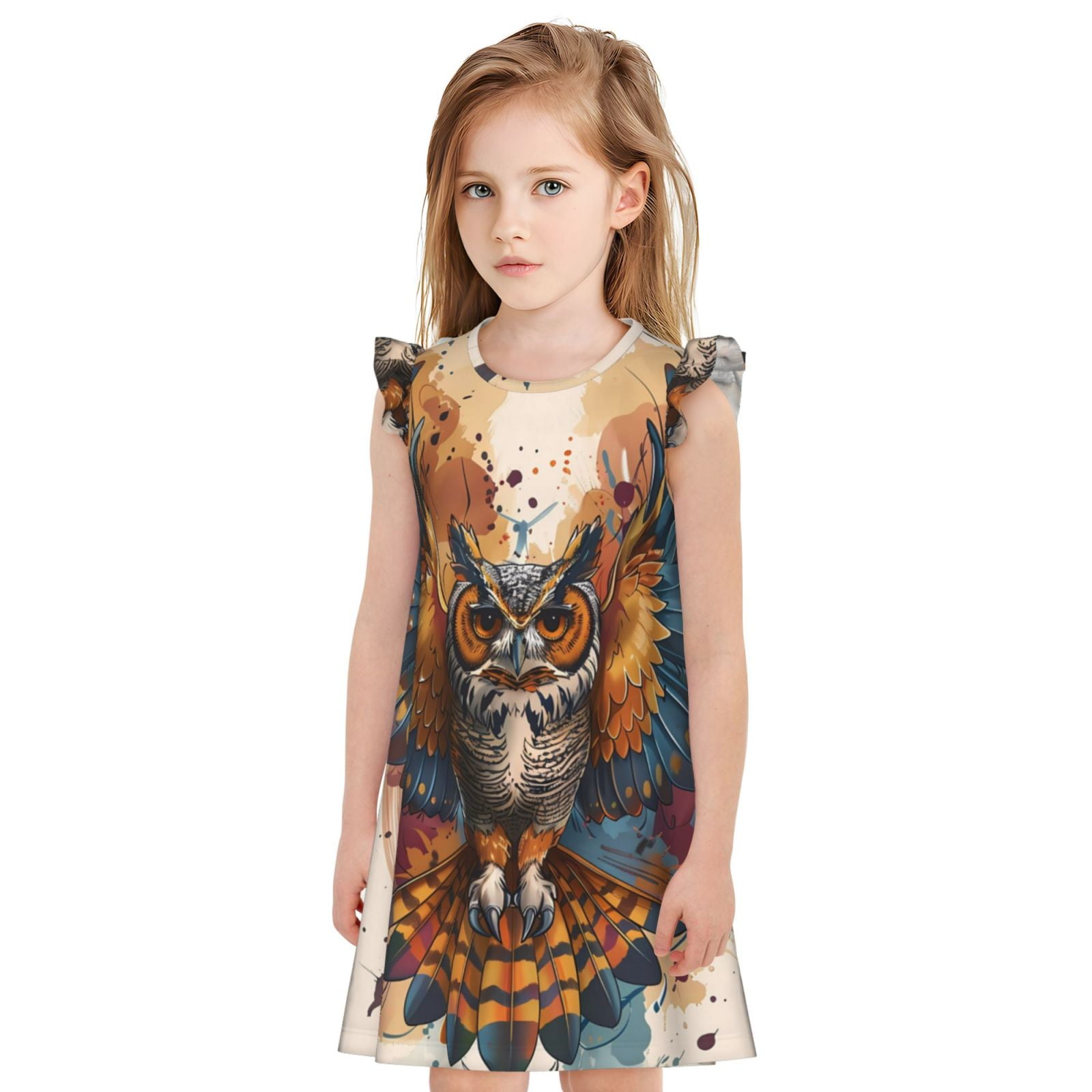 Owl Print Shirt with Pajama for Girls