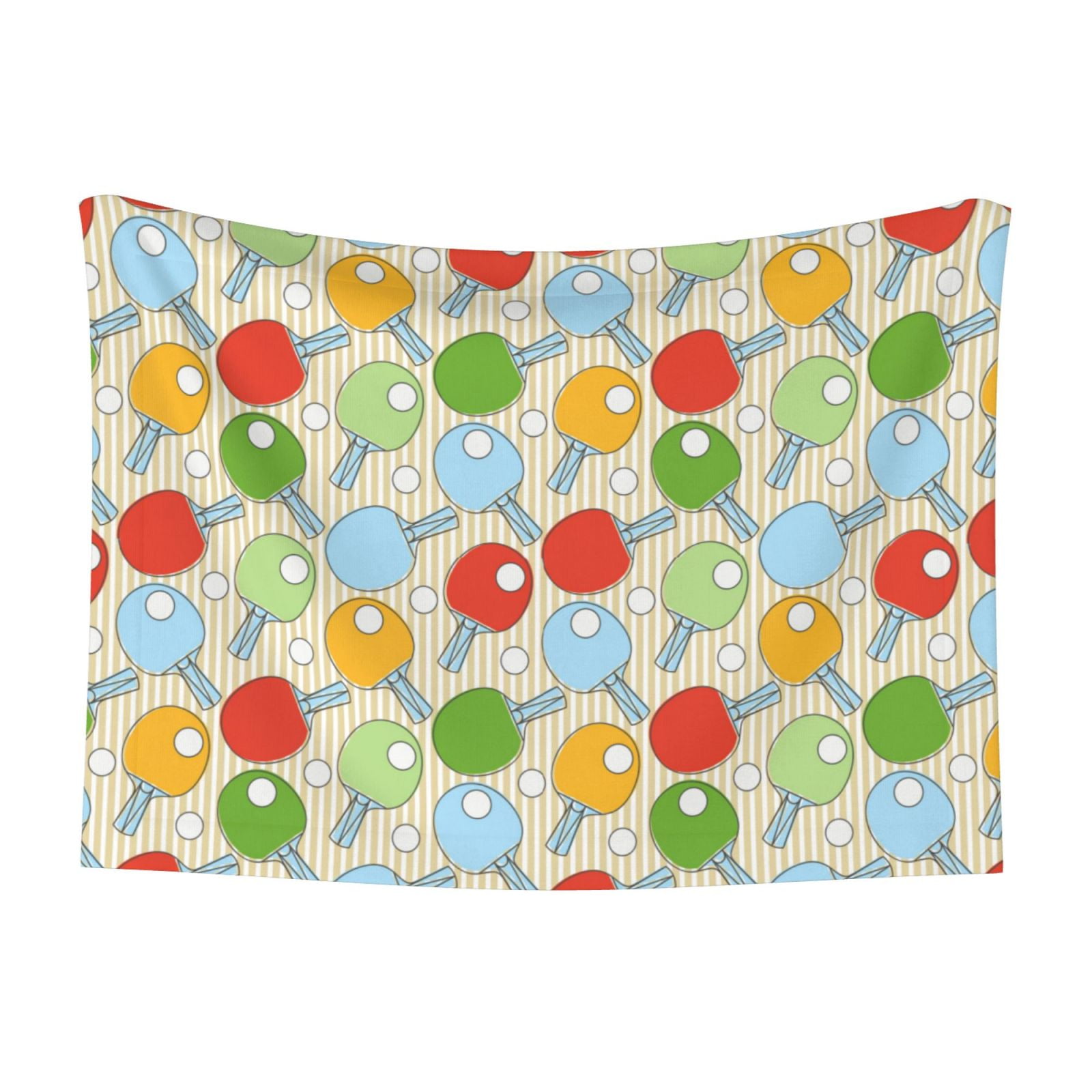 Qekee Colorful Ping Pong Rackets1 Print Pet Blankets Super Soft Fluffy