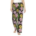 thumbnail image 1 of Qekee Colorful Roses print Women Pajama Pants, 1 of 9