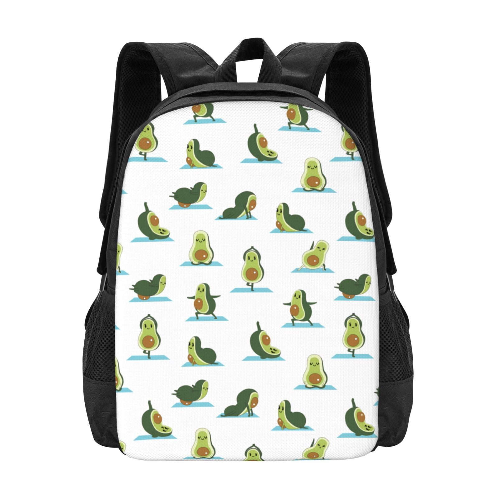 Qekee Cute Avocado Yoga for Travel Laptop Backpack for womem and men ...